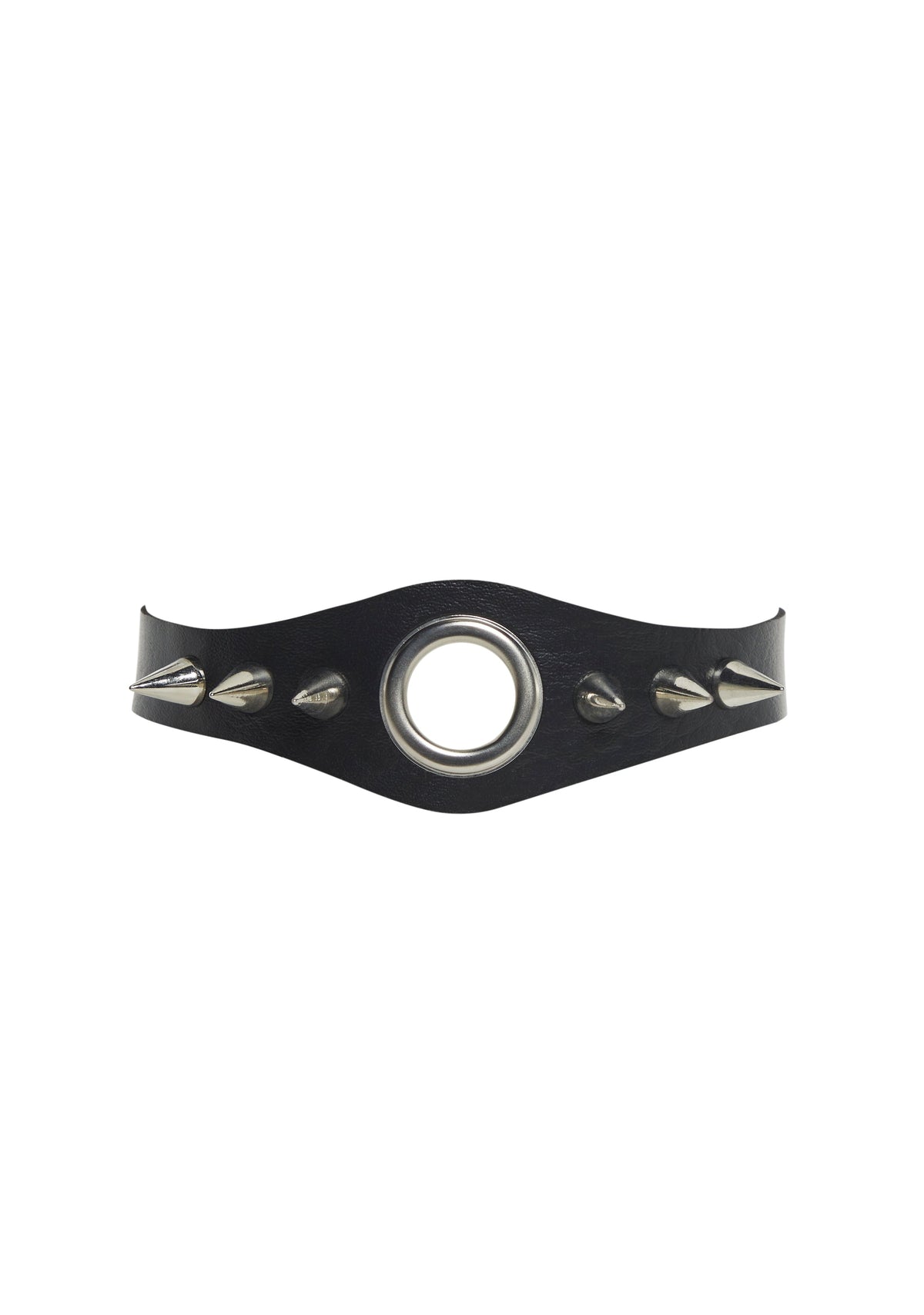 Heartless Leather Spiked Choker