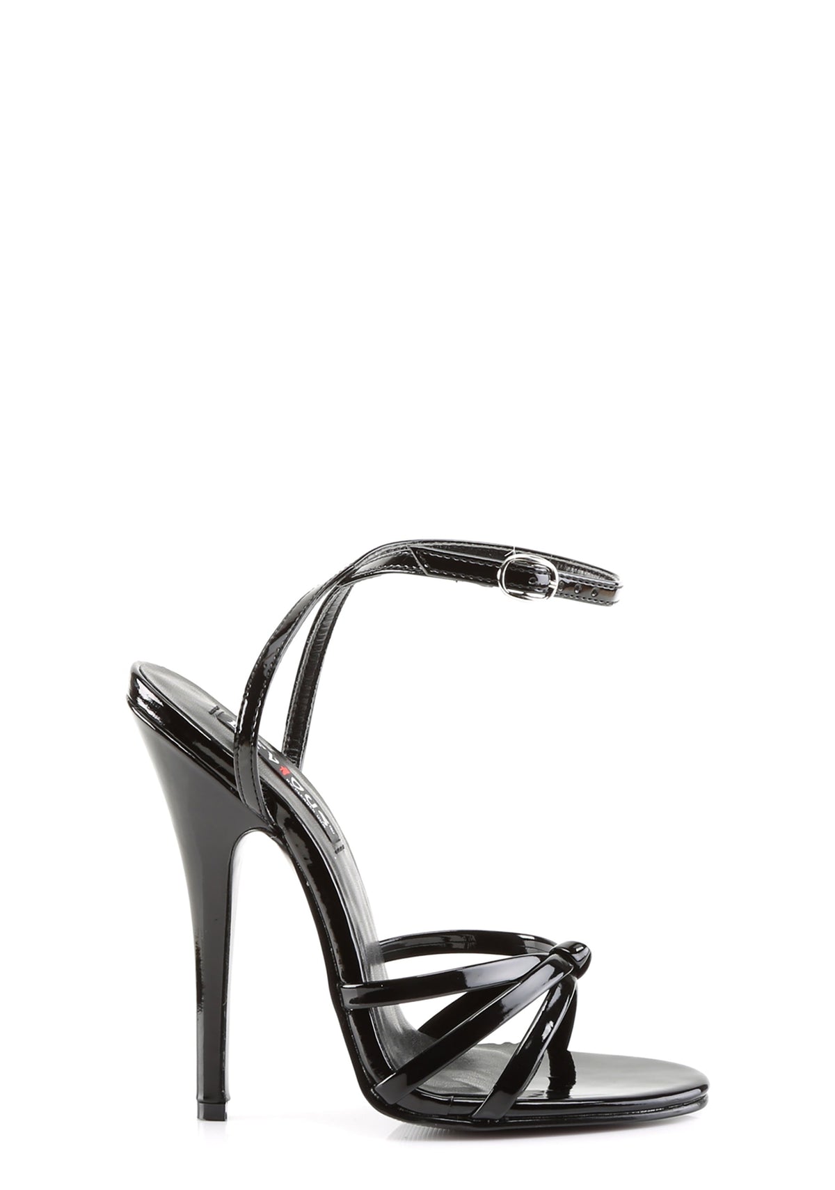 Domina-108 Strappy Ankle Wrap Sandals-Black