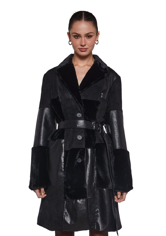 In The Twilight Faux Fur Coat