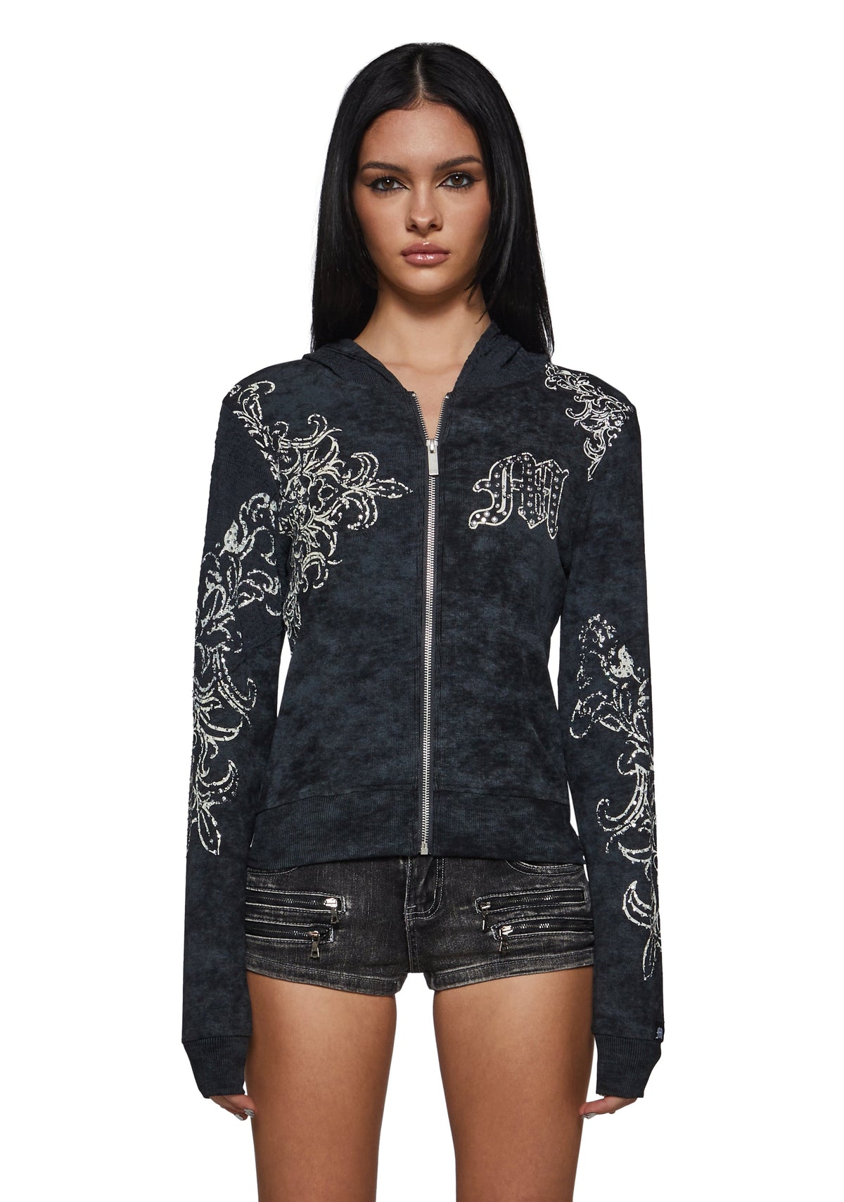 Elix Ornate Jacket - Black