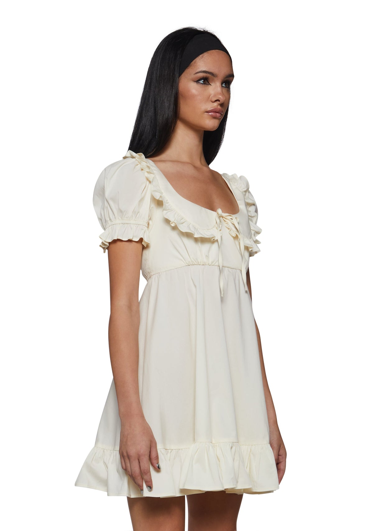 Soren Babydoll Mini Dress - Ivory