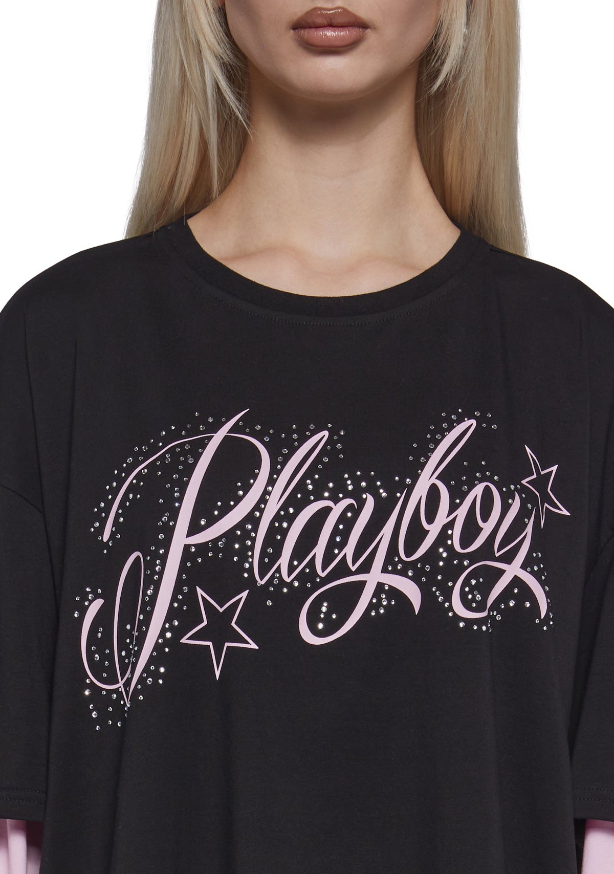 Playboy Twofer Long Sleeve Top
