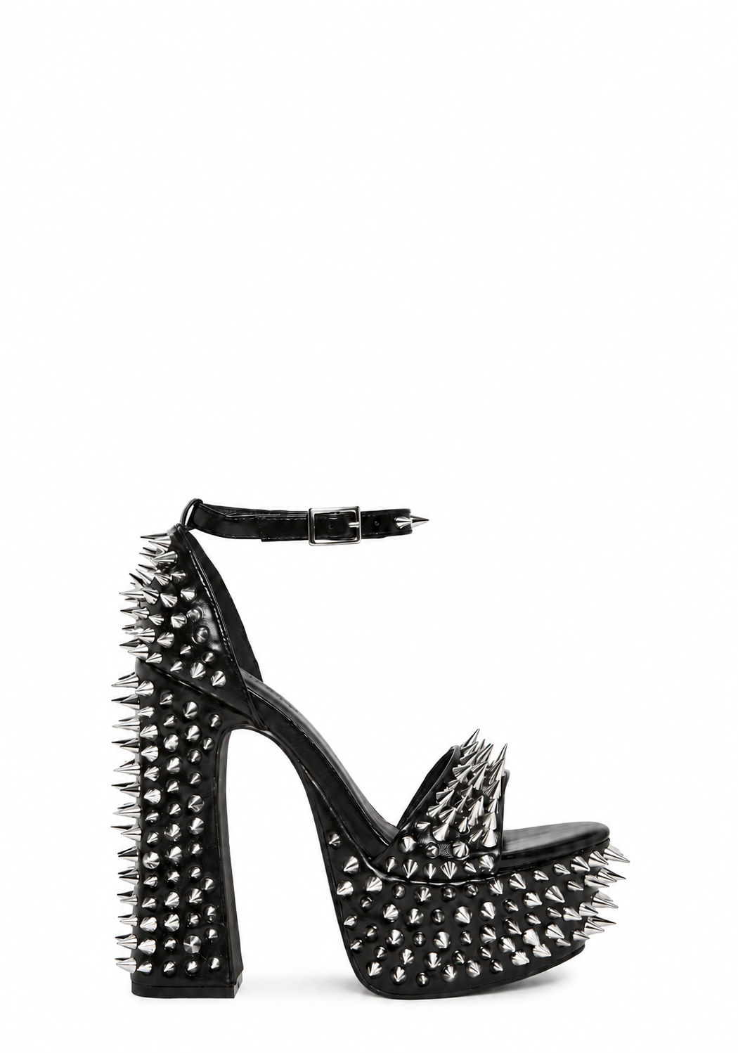 Holy Revelation Pure Platform Heels - Spiked