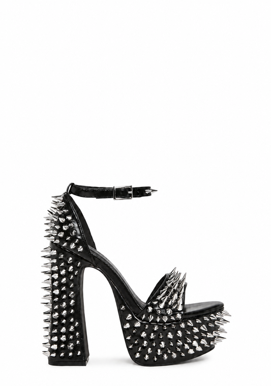 Holy Revelation Pure Platform Heels - Spiked