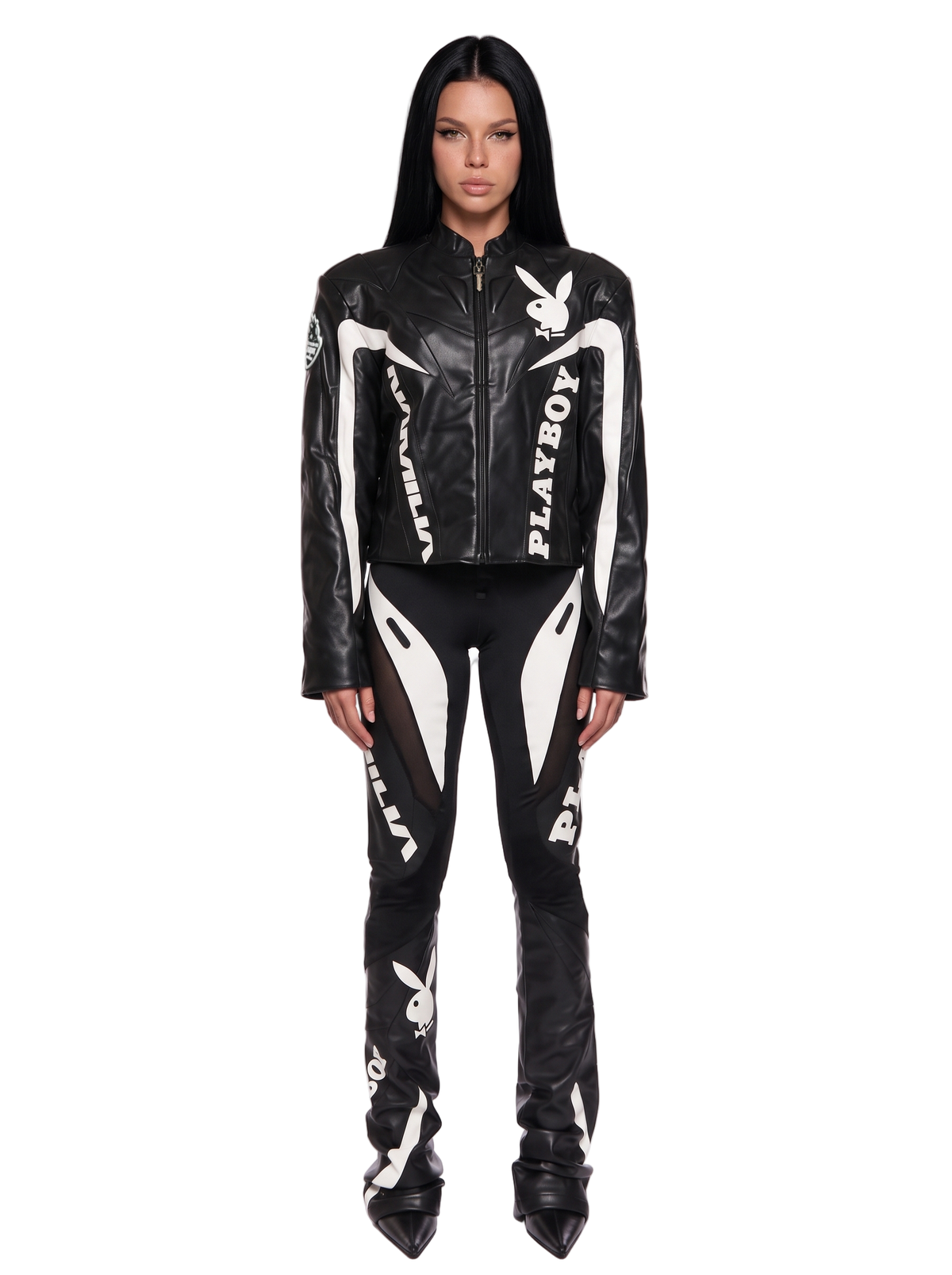 Playboy Moto Jacket - Black