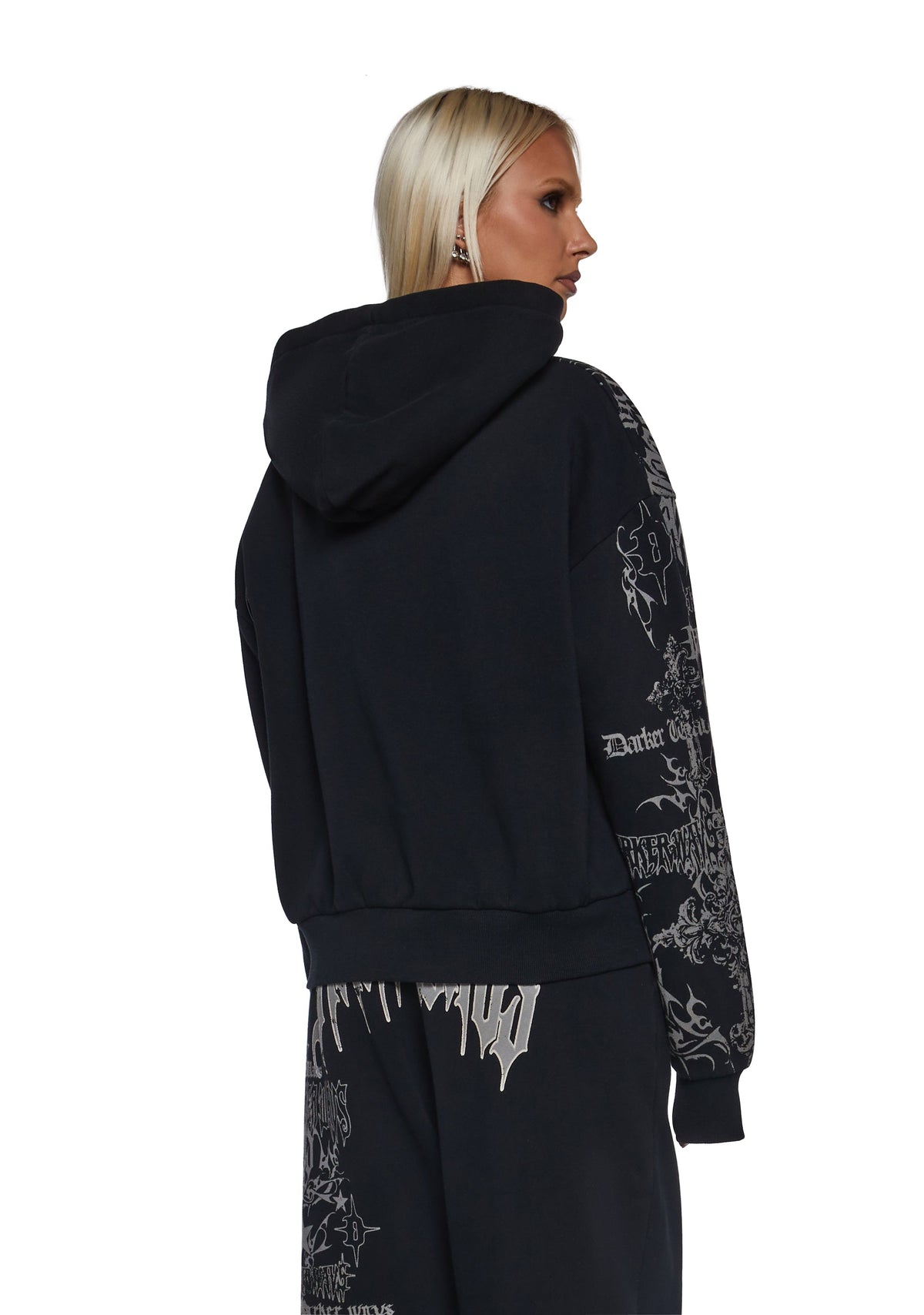 Ego Zip-Up Hoodie With Graphics