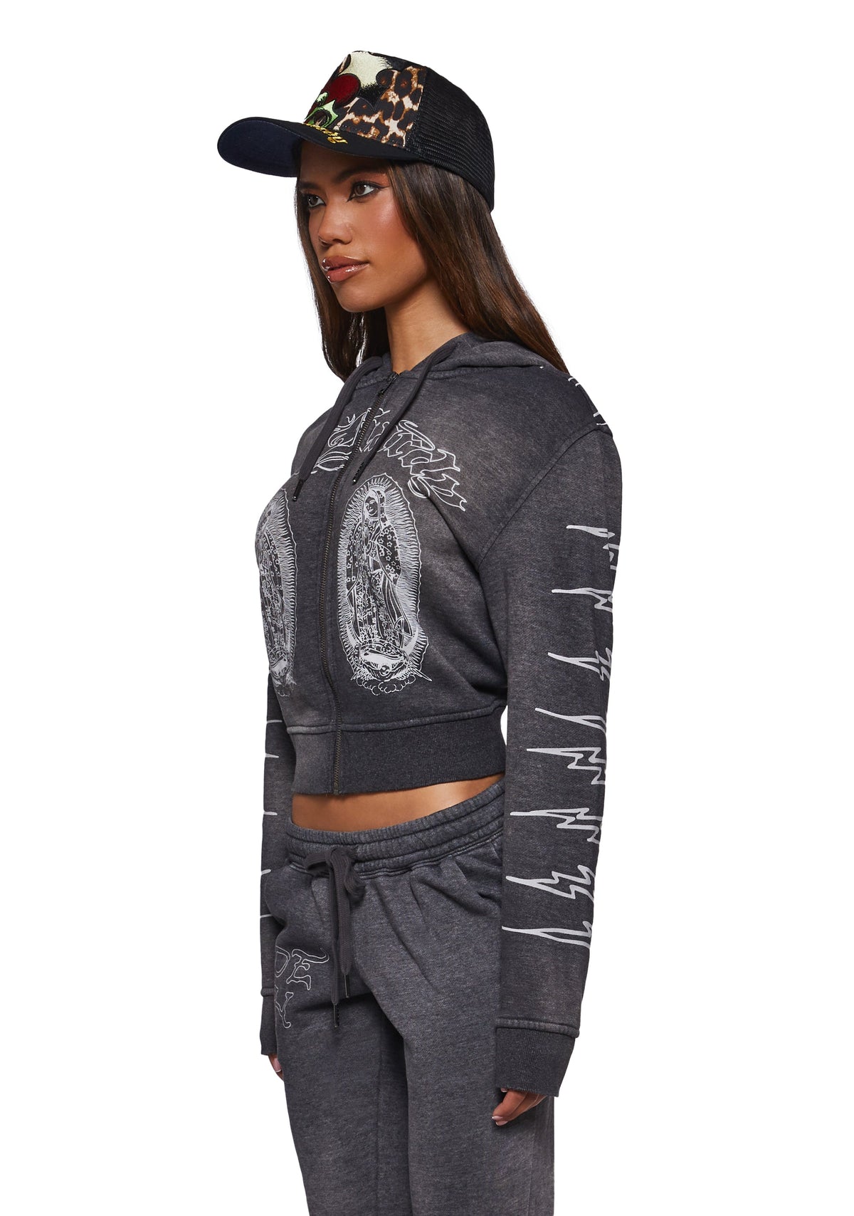 Mary Zip Front Relaxed Zip Front Hoodie