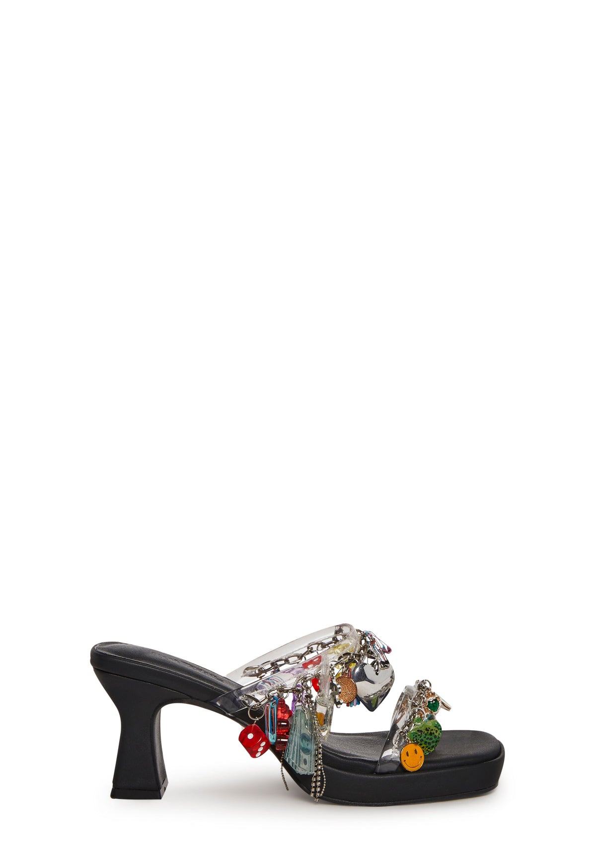 Charms and Cheer Sandals - Black