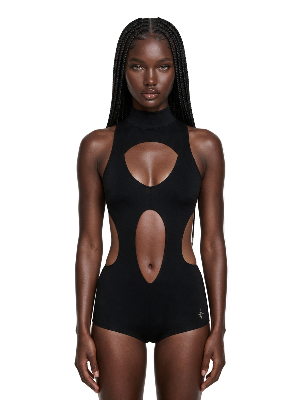 Remix High Neck Cut Out Romper