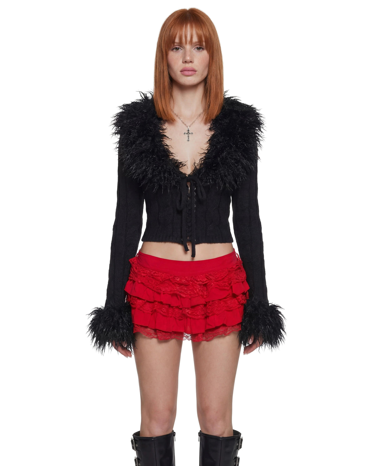 Darling Affection Ruffled Bloomers - Red