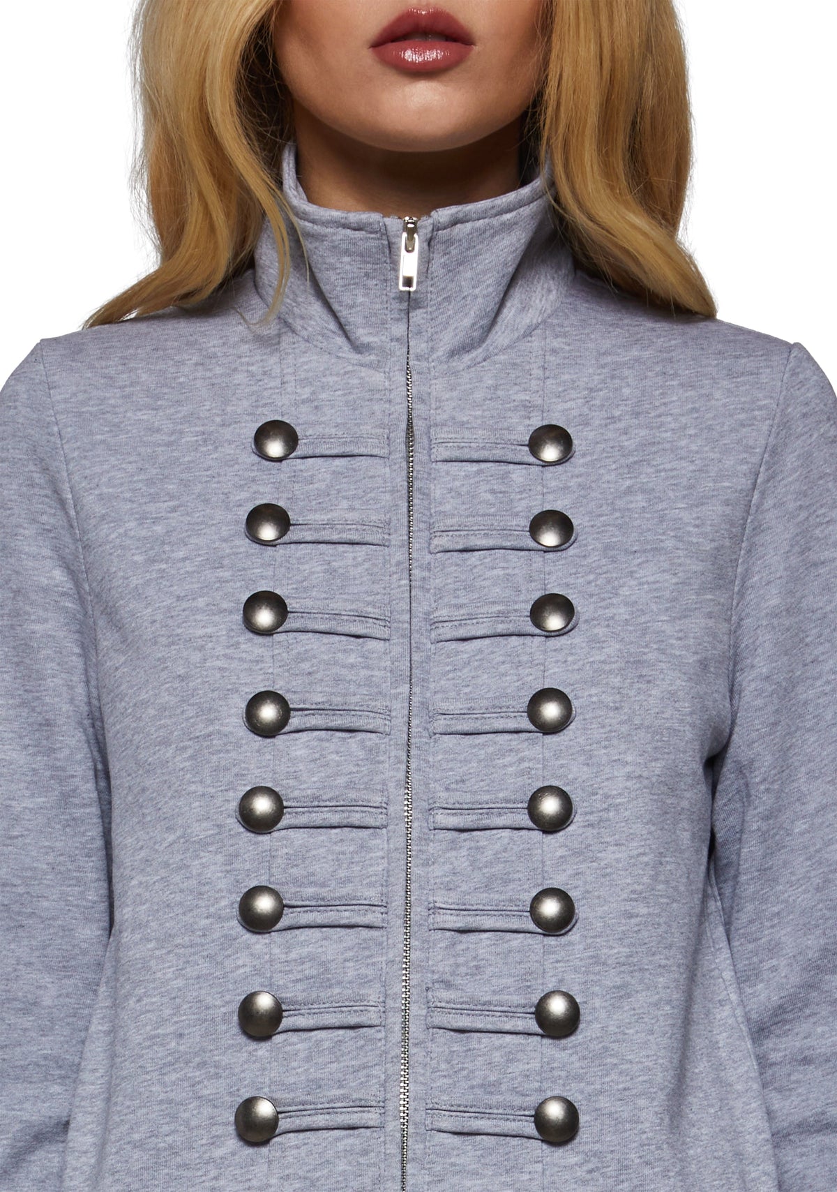 Military Parade Track Zip Sweatshirt