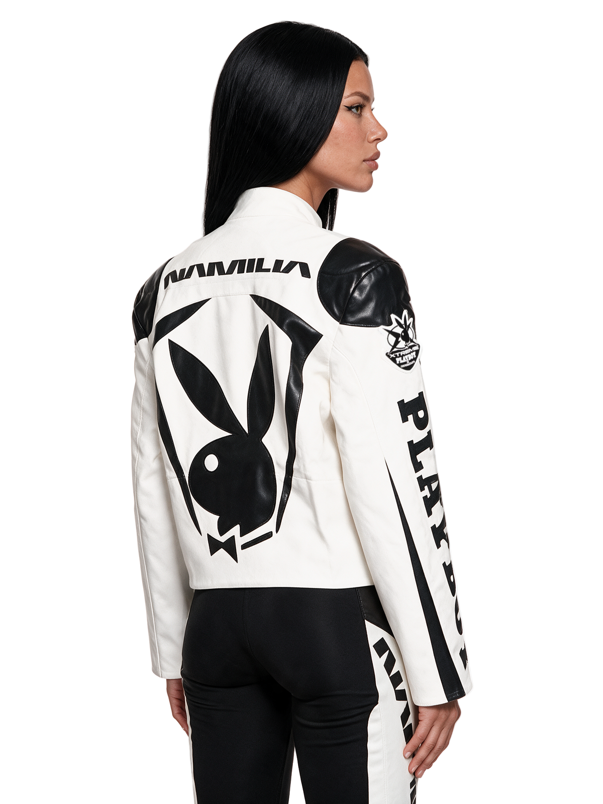 Playboy Moto Jacket - White