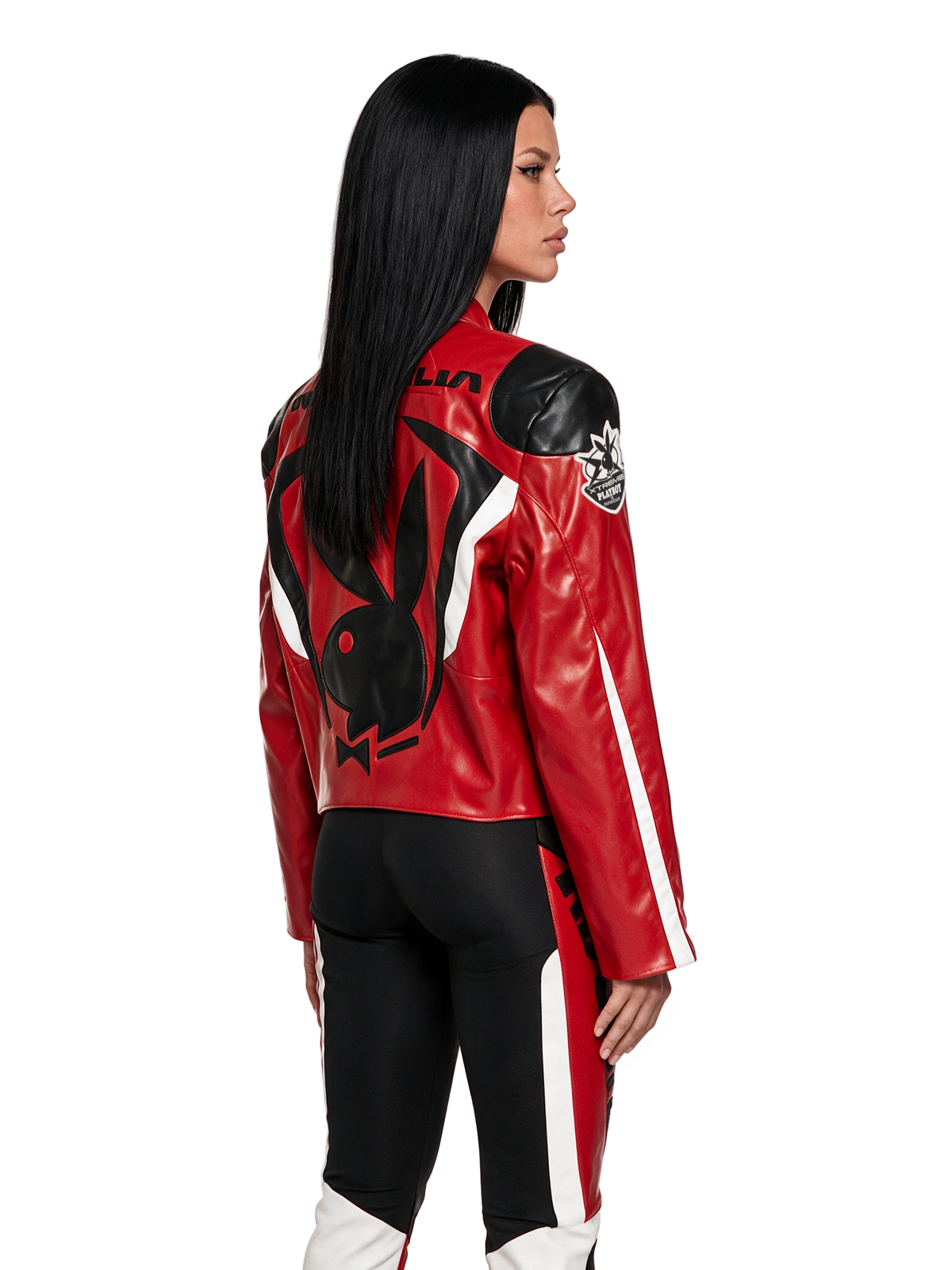 Playboy Moto Jacket - Red
