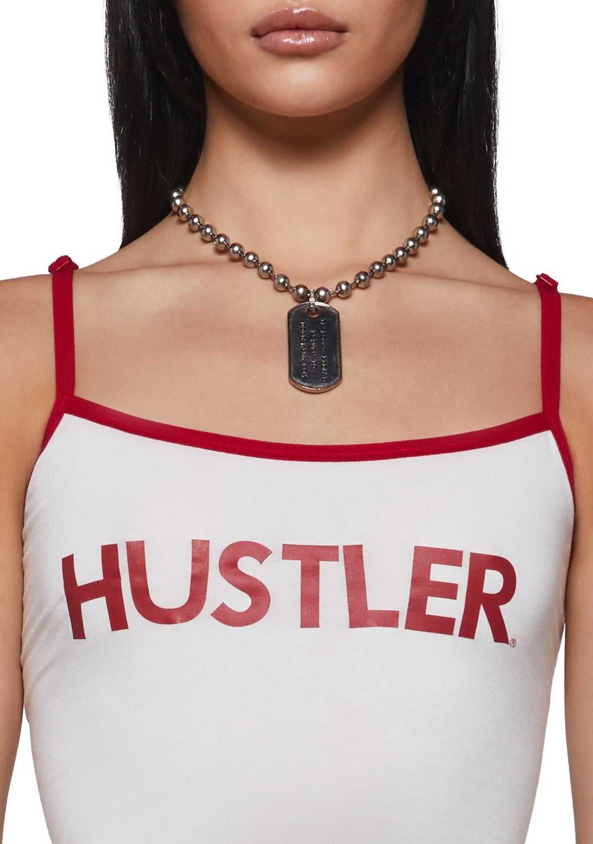 Logo Spaghetti Strap Tank Top