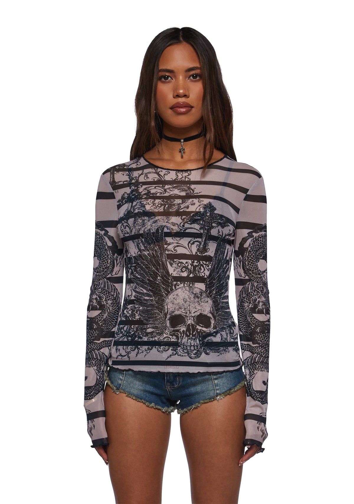 Jealous Type Mesh Top