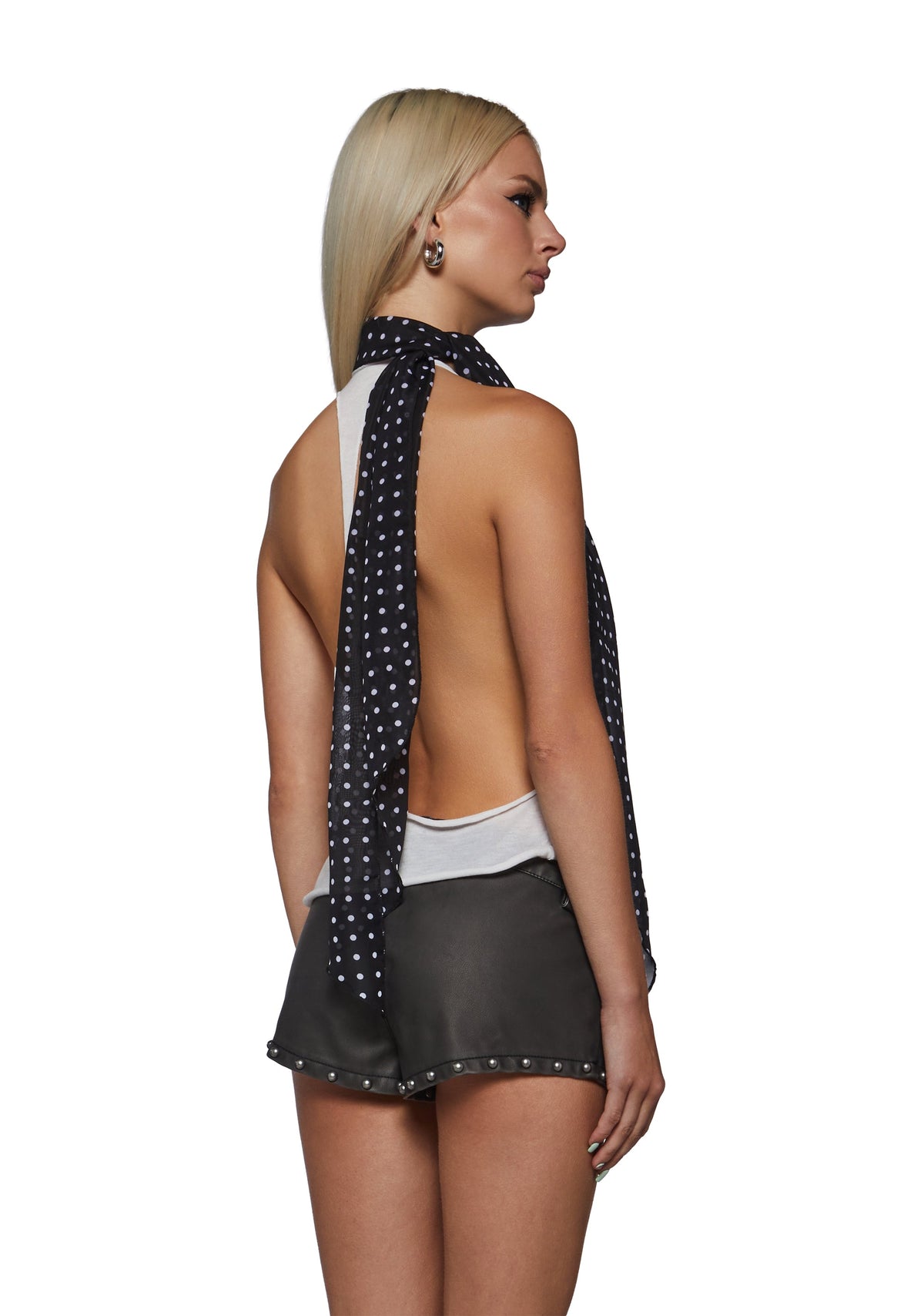 Polka Dot Multi-Wear Long Scarf