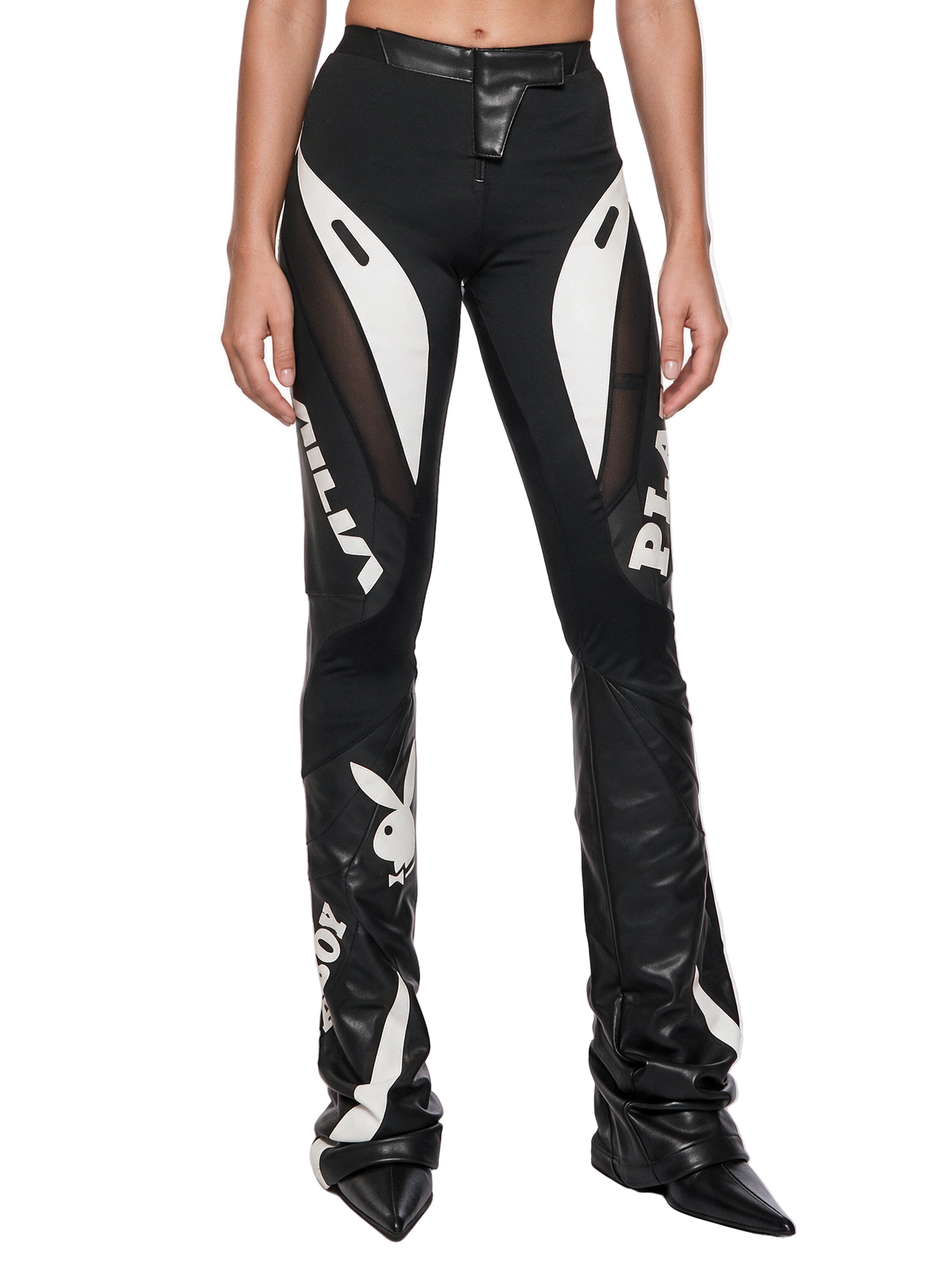 Playboy Moto Mesh Pants - Black