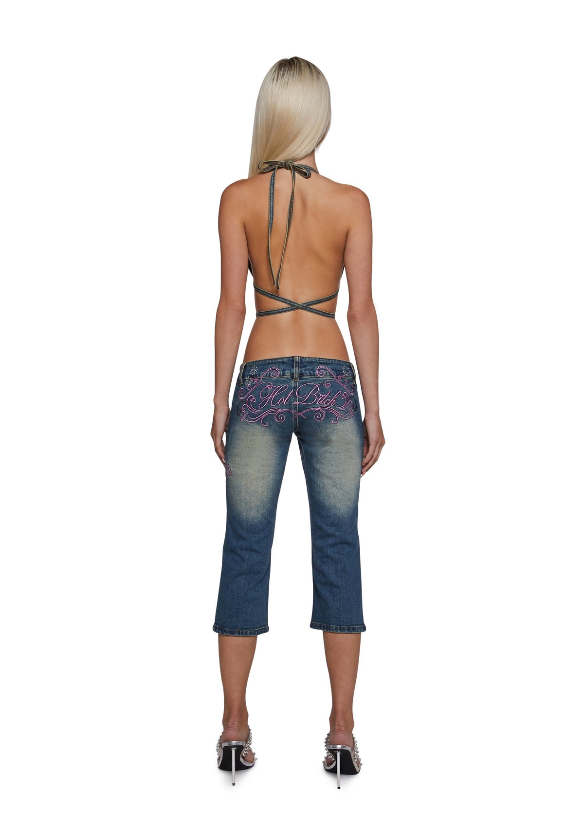 Denim Detachable Capri Jumpsuit