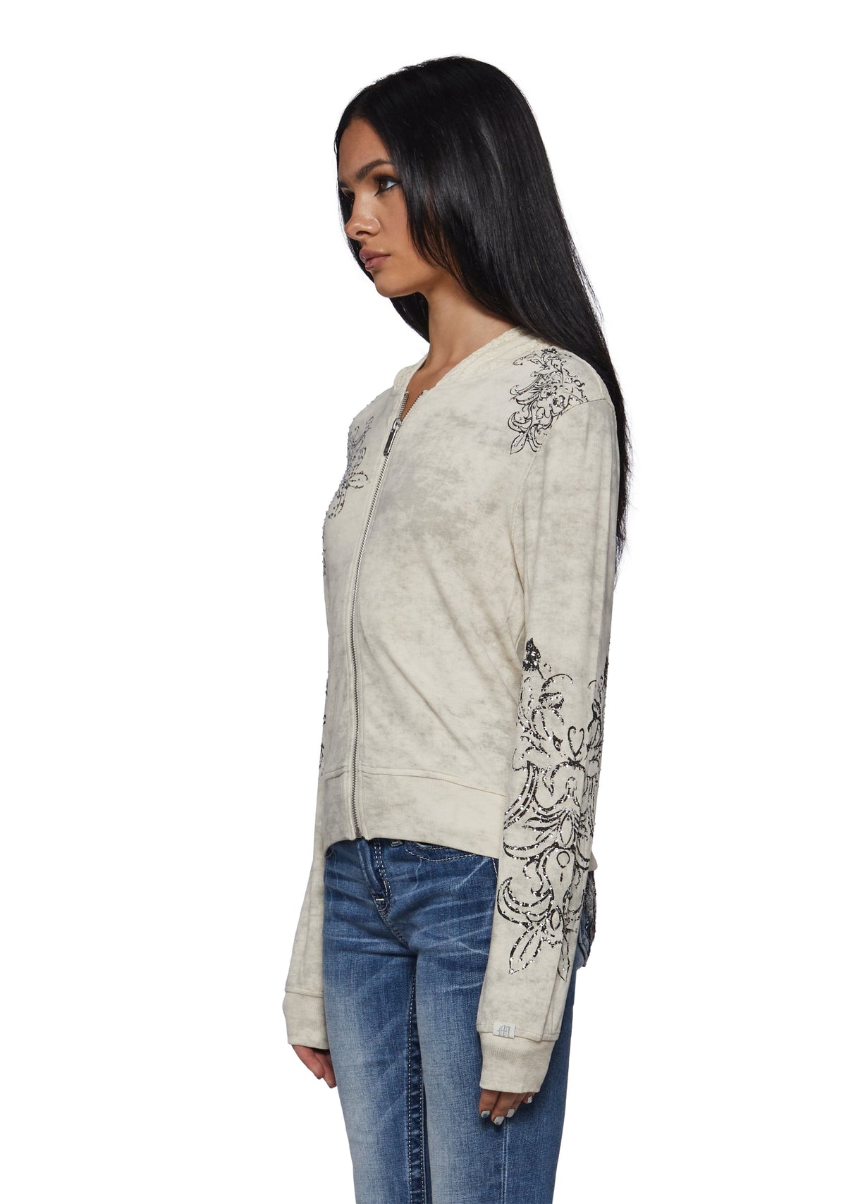 Elix Ornate Jacket - Off White