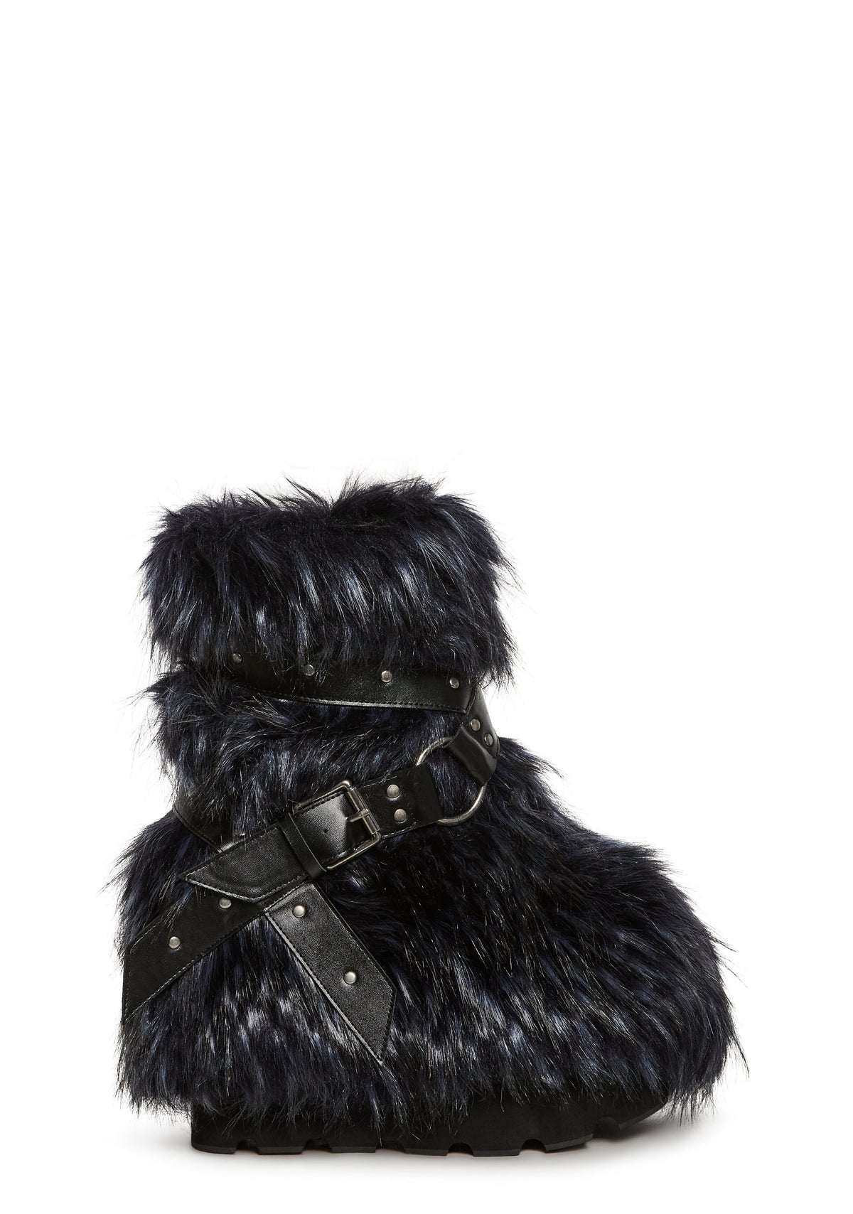 Low Wild Instincts Faux Fur Boots - Blue
