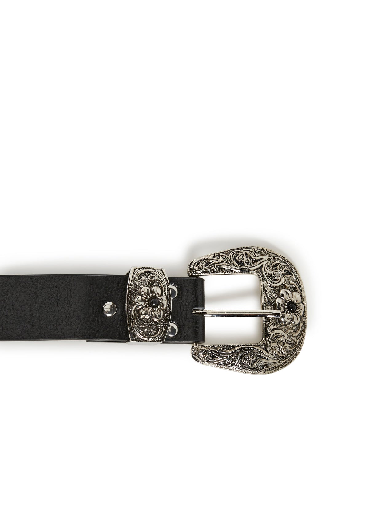 Rodeo Studded Belt with Fur