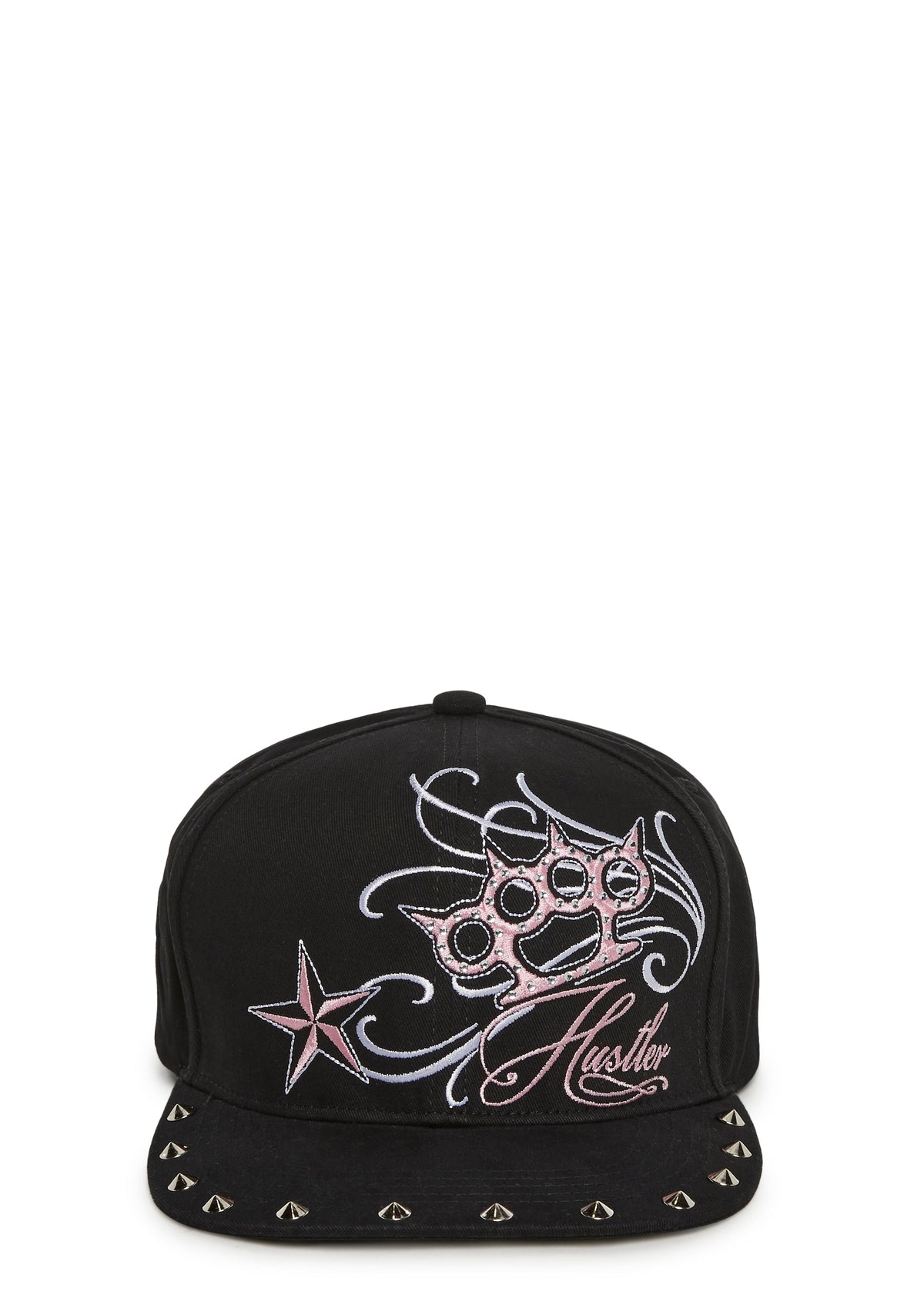 Claw Knuckle Flat Brim Studded Hat