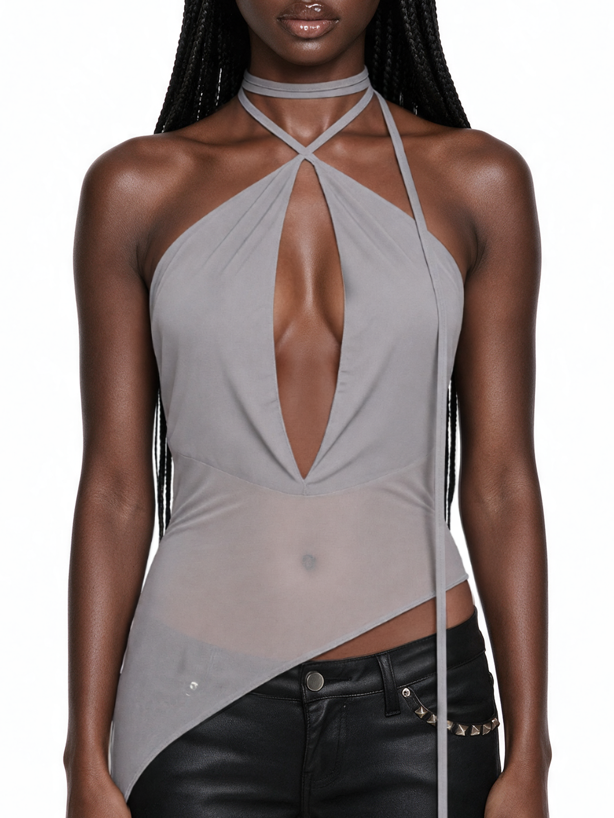 Remix Asymmetrical Halter Top
