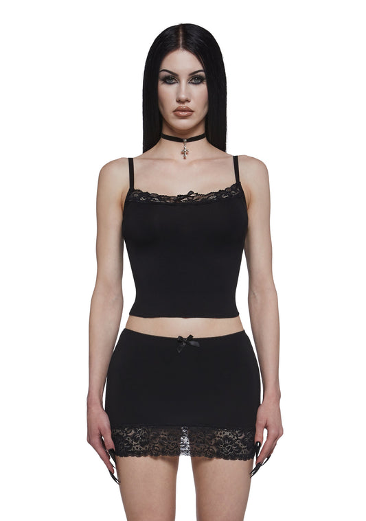 Macabre Thoughts Skirt Set