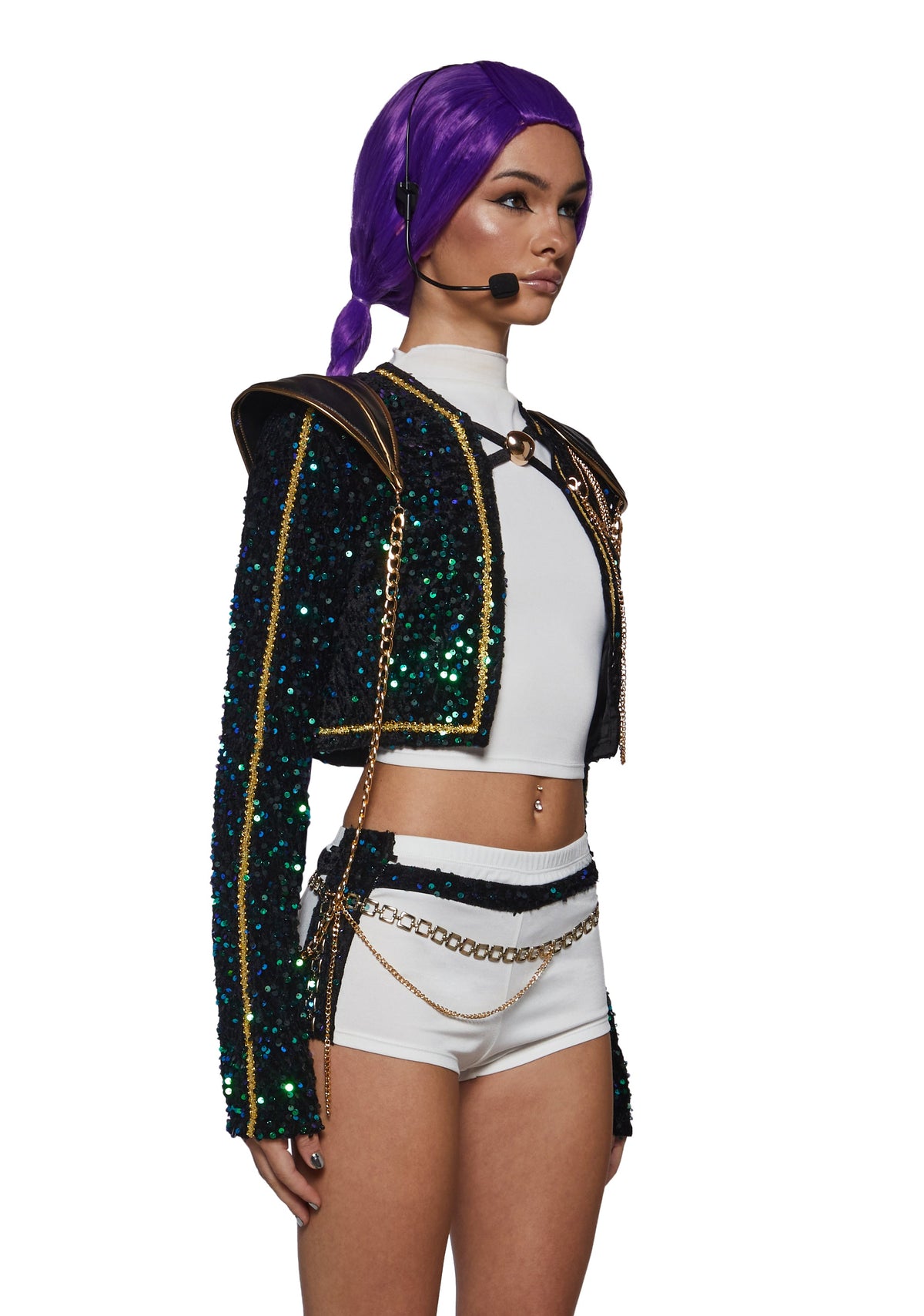 K Pop Star Hunter Costume with Mic