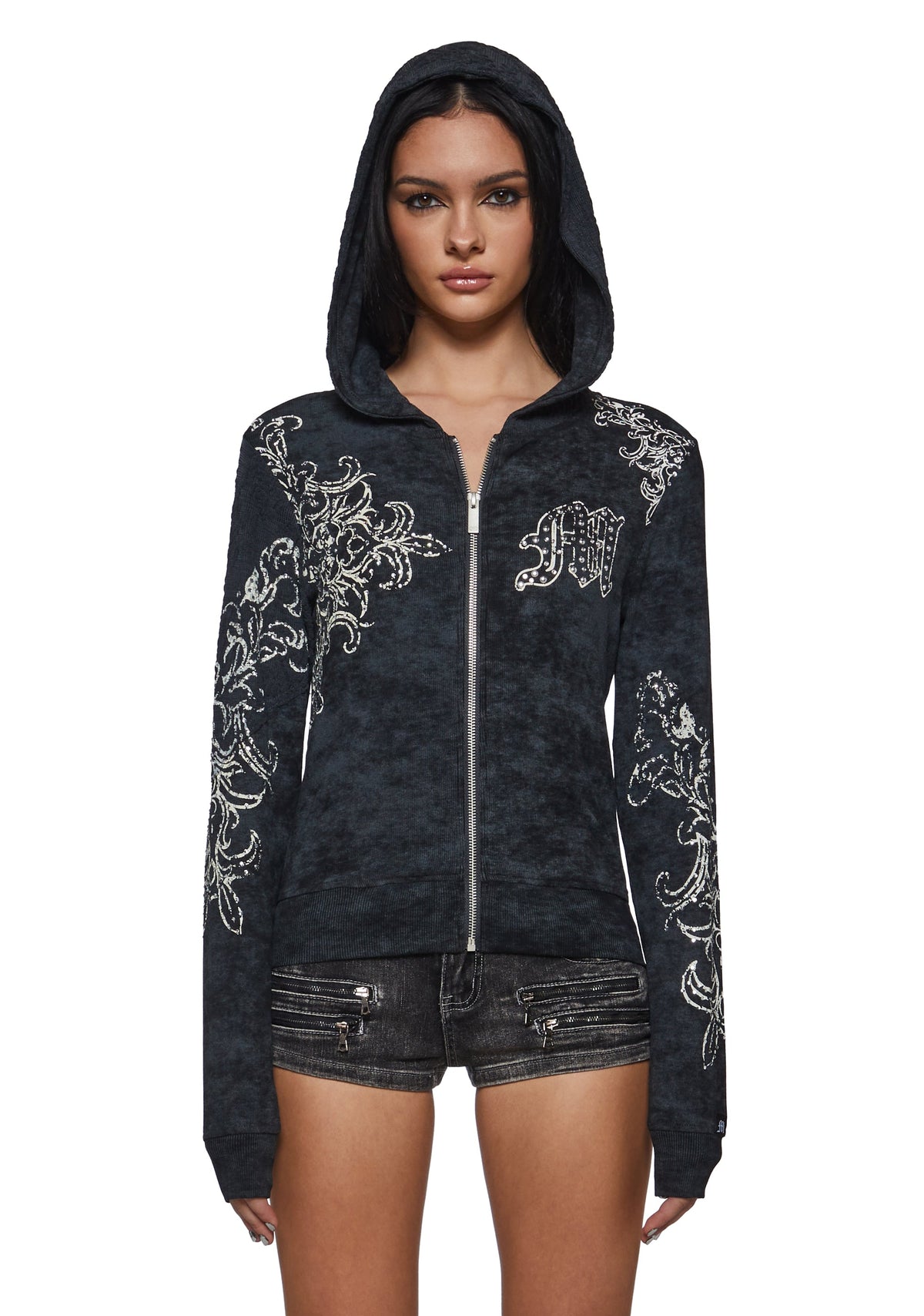 Elix Ornate Jacket - Black