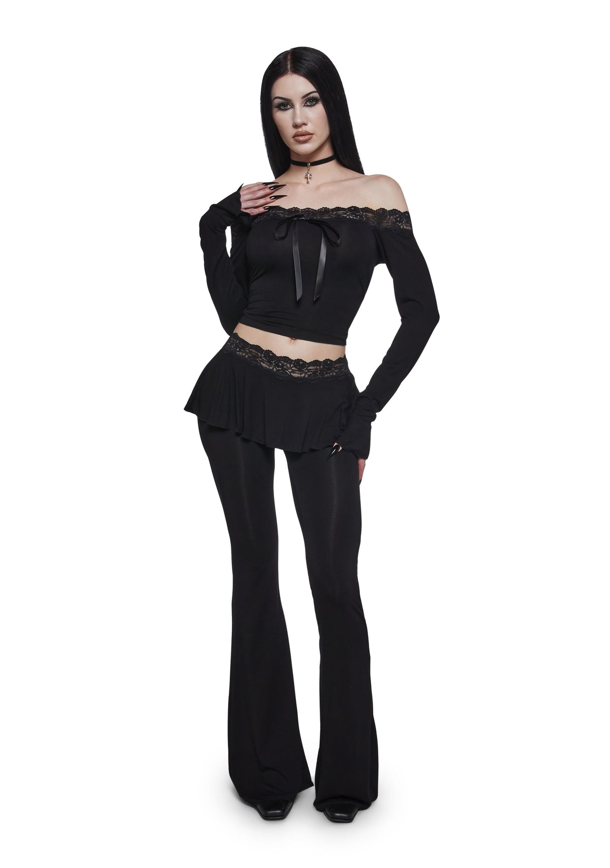 Dark Embraces Skirt Flared Pants