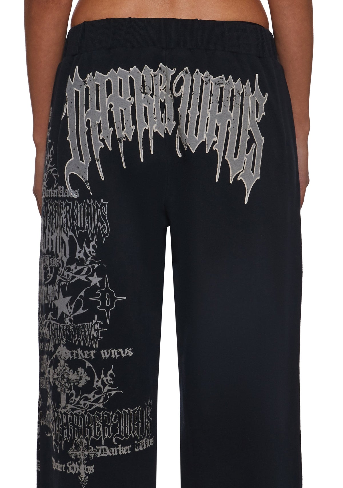 Ego Wide Leg Sweatpants With Graphics