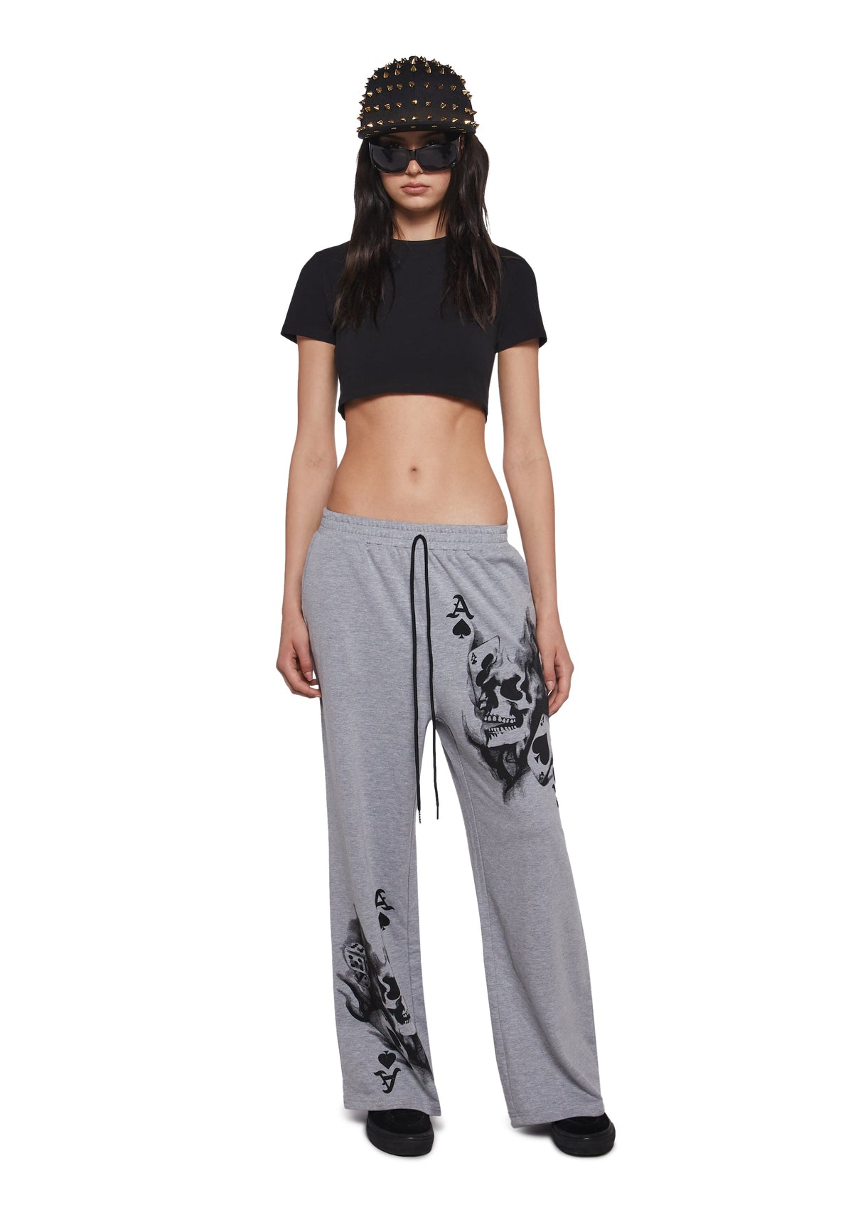Spooky You Skull Print Sweatpants