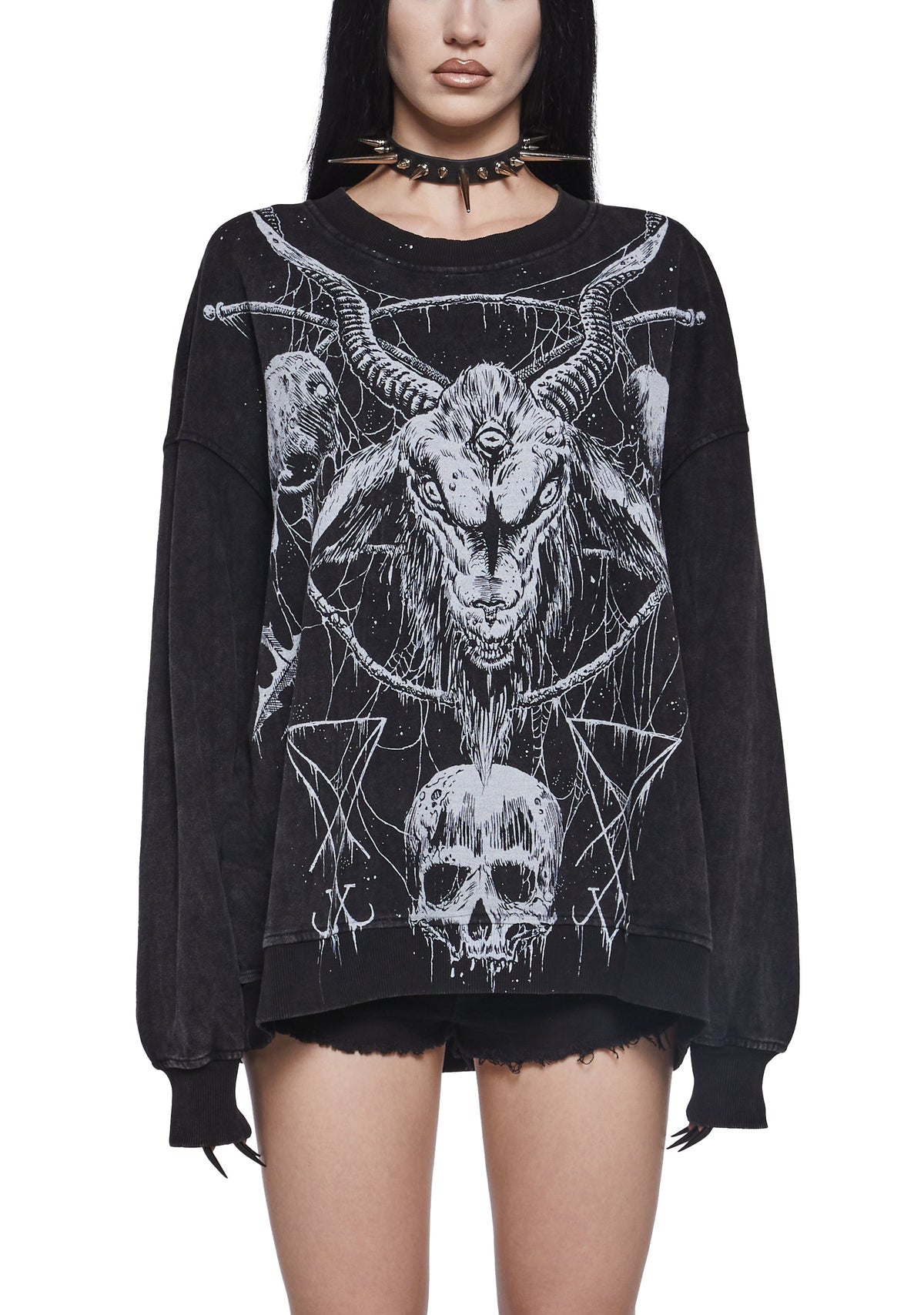Cryptic Messages Oversized Sweatshirt