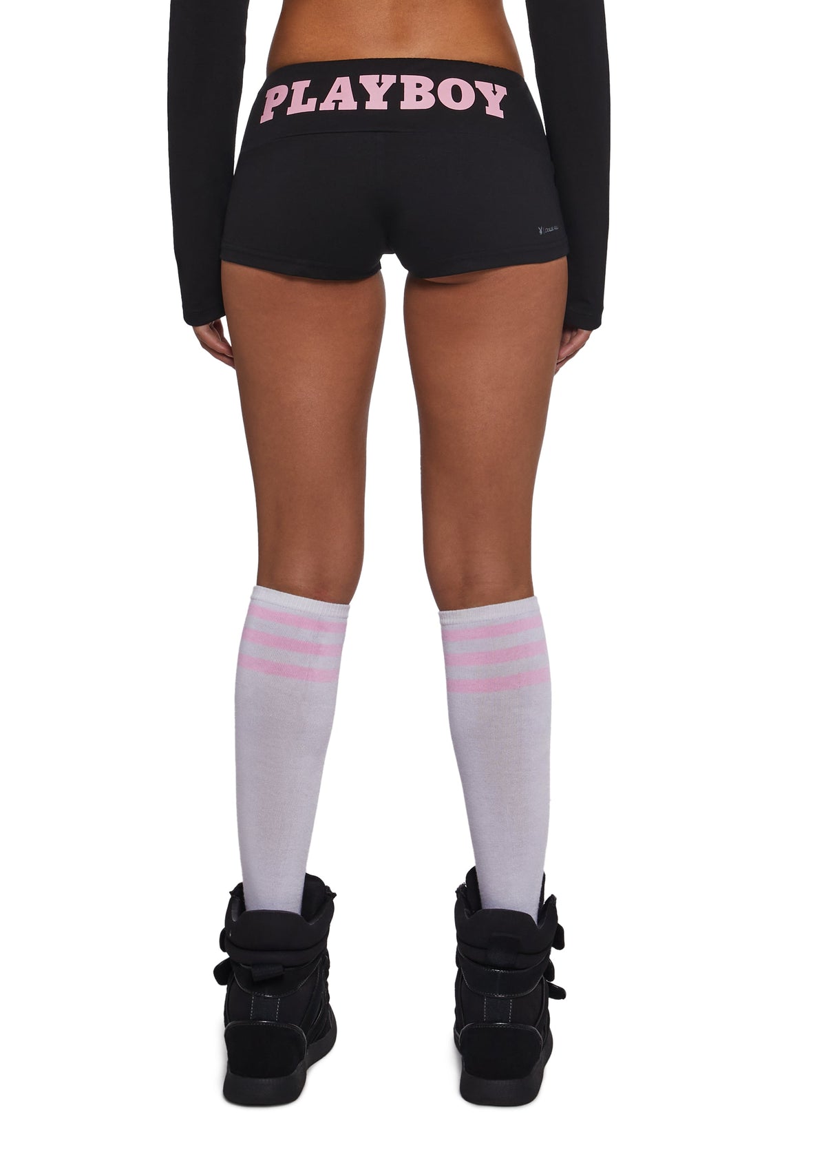 Playboy Mini Shorts - Black