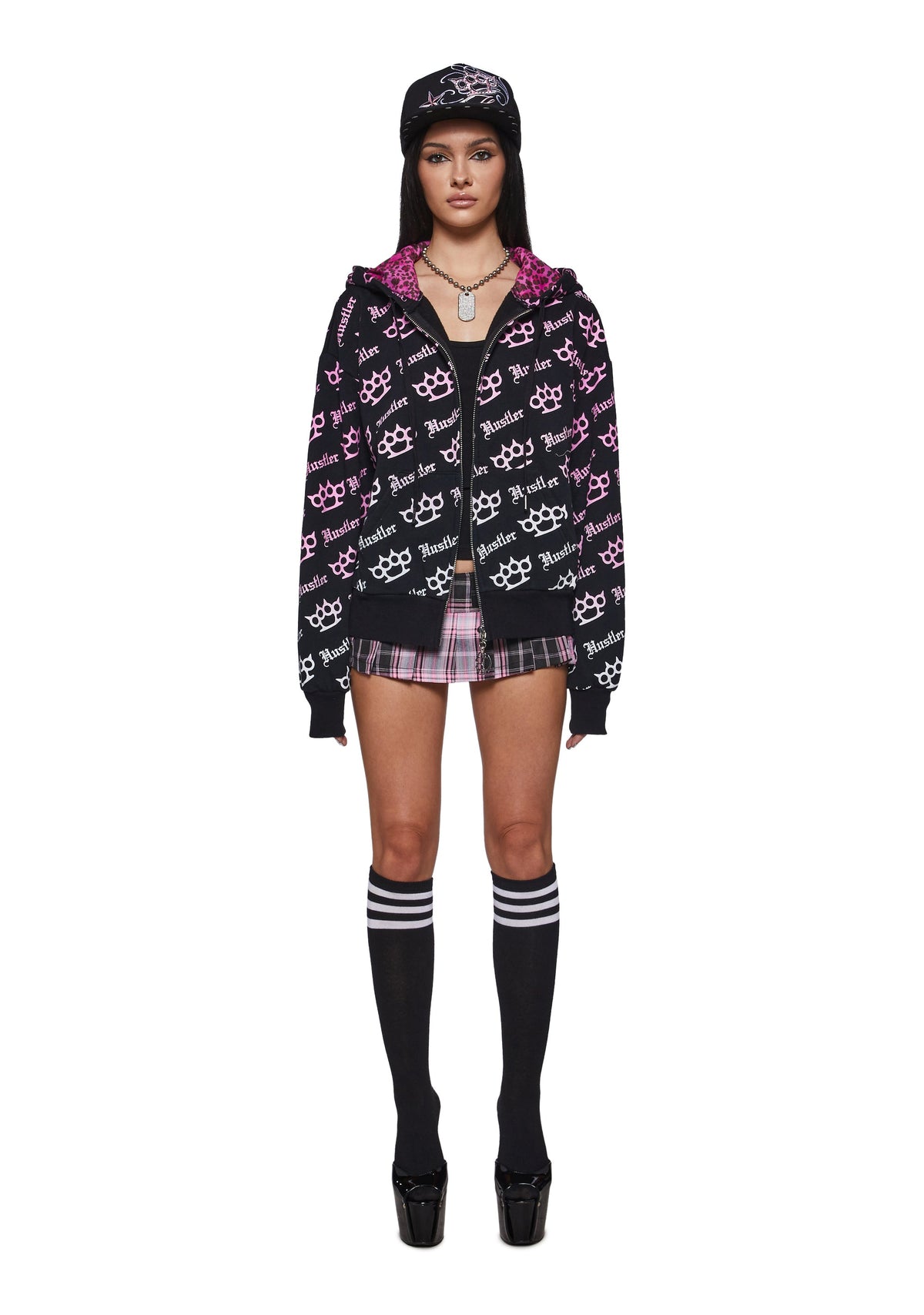 Oversized Claw Knuckle Logo Hoodie