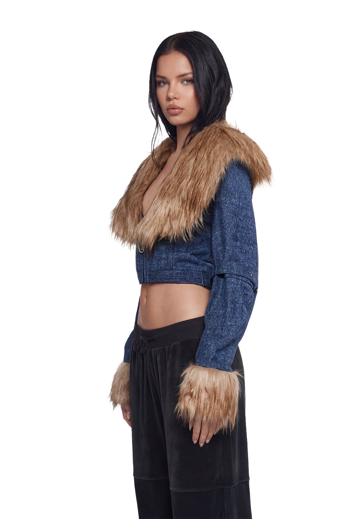 Covet Moto Jacket - Denim