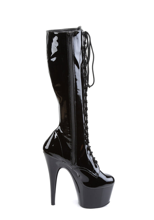 Adore-2023 Platform Knee High Boots-Black