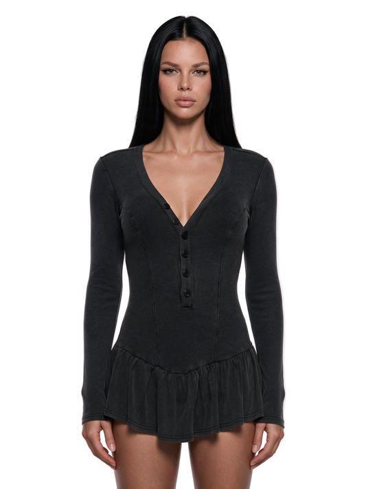 Arden Henley Romper Mini Dress