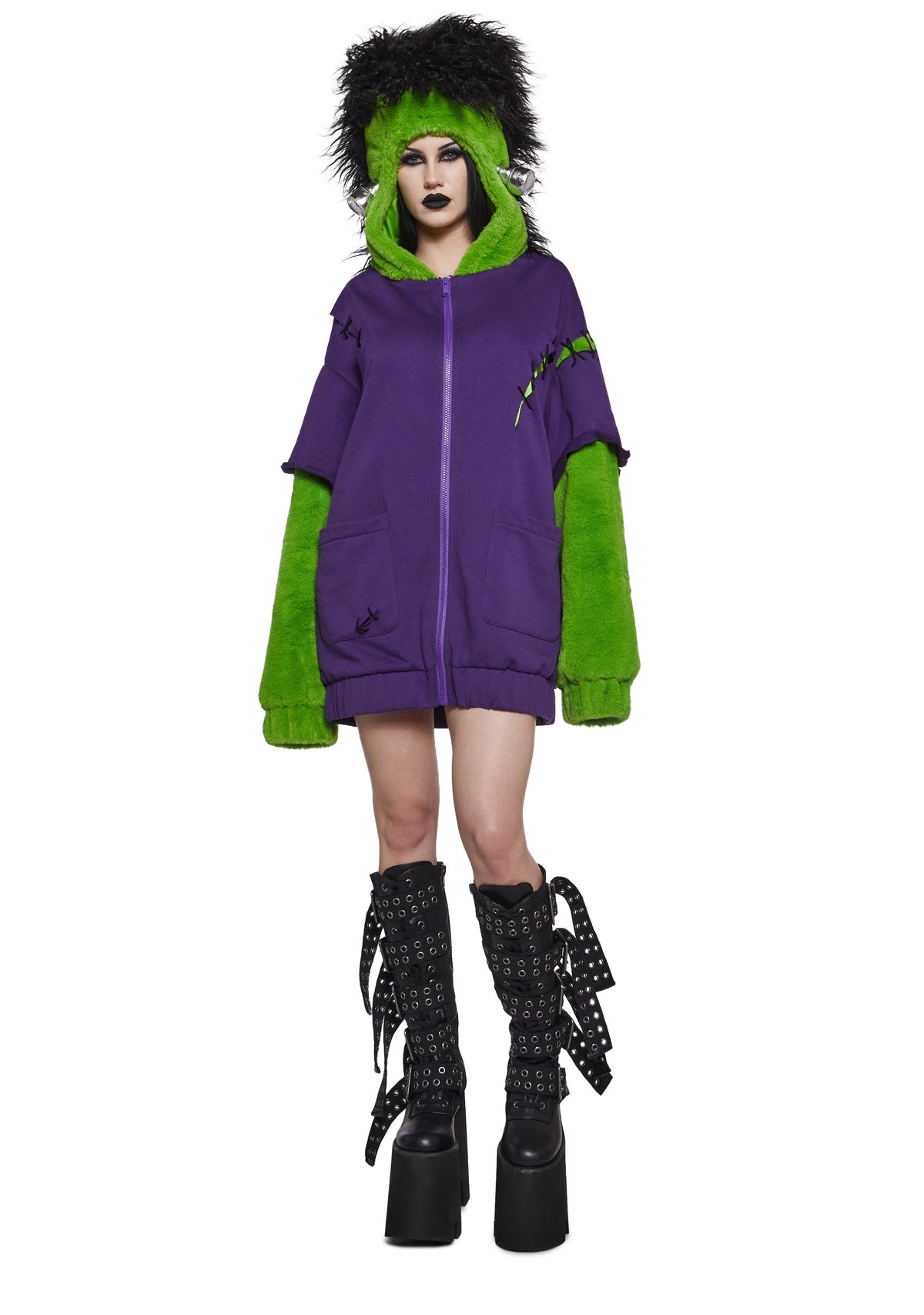 Frankenstein Monster Oversize Hoodie Costume