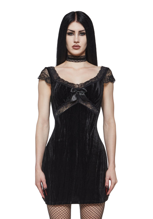 Alice Velvet Babydoll Dress