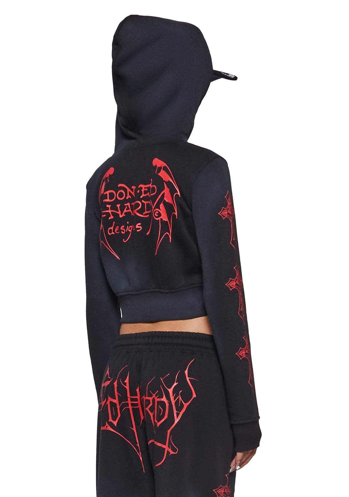 Crosses Zip Front Hoodie