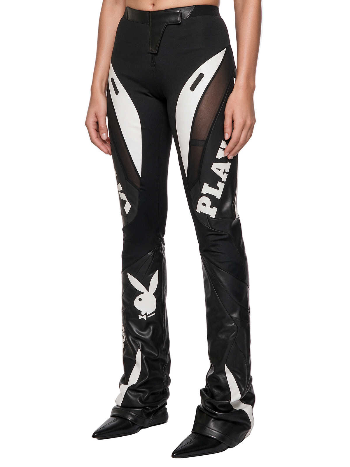 Playboy Moto Mesh Pants - Black
