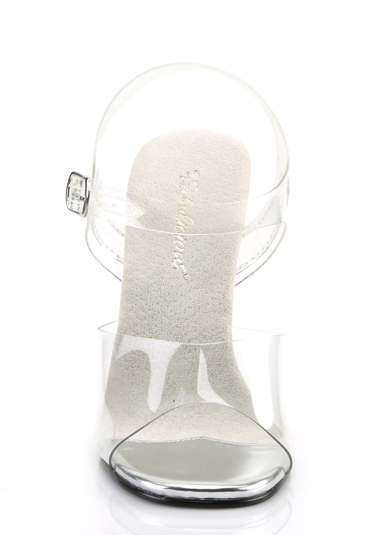 Gala-08 Ankle Strap Slides-Clear