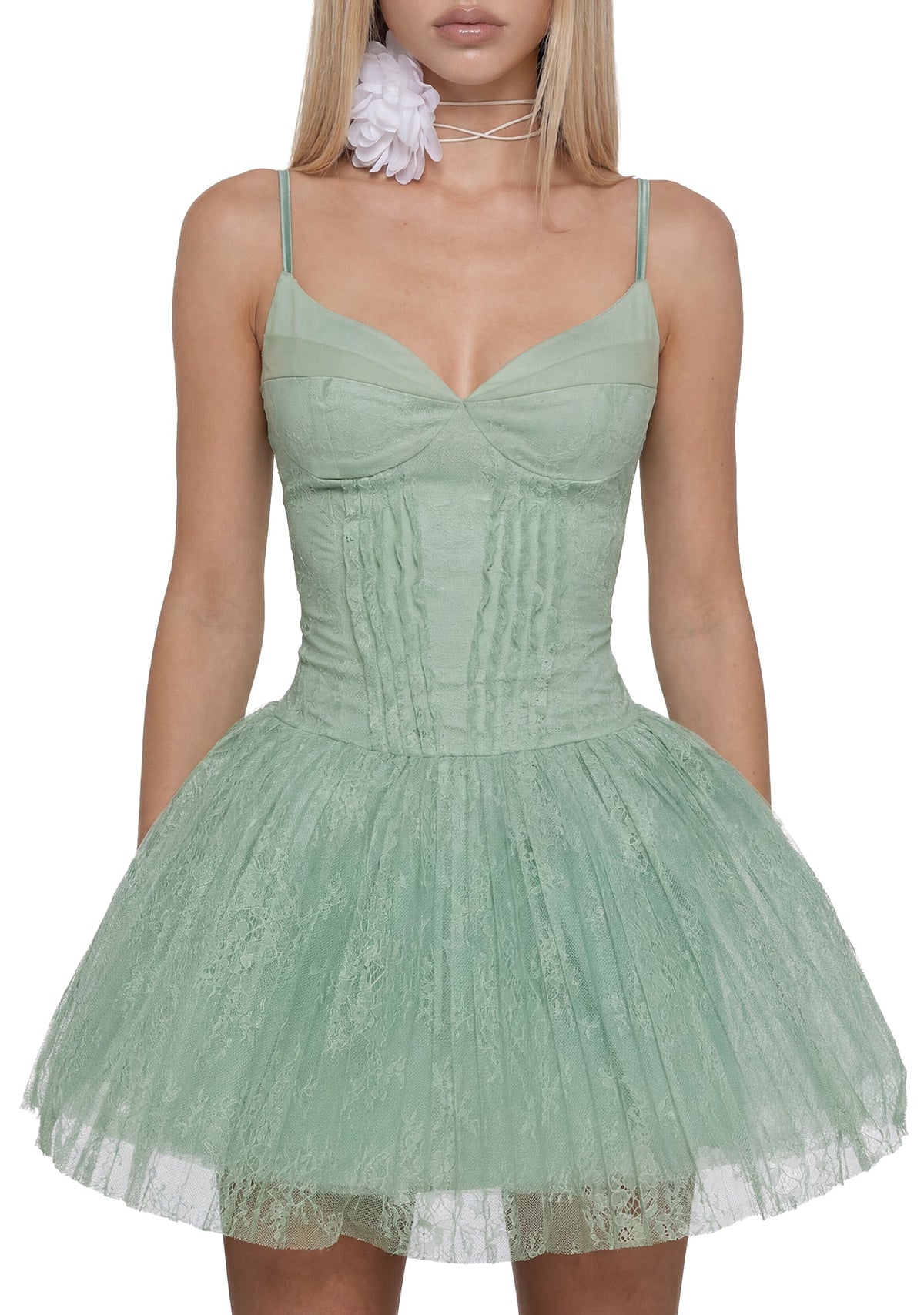 Sage Garden Lace Dress