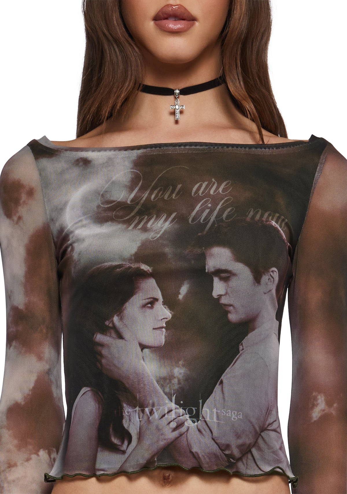 My Life Now Mesh Long Sleeve Top