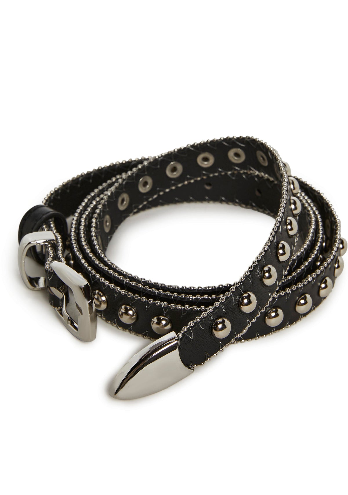 Wink Back Studded Belt - Black
