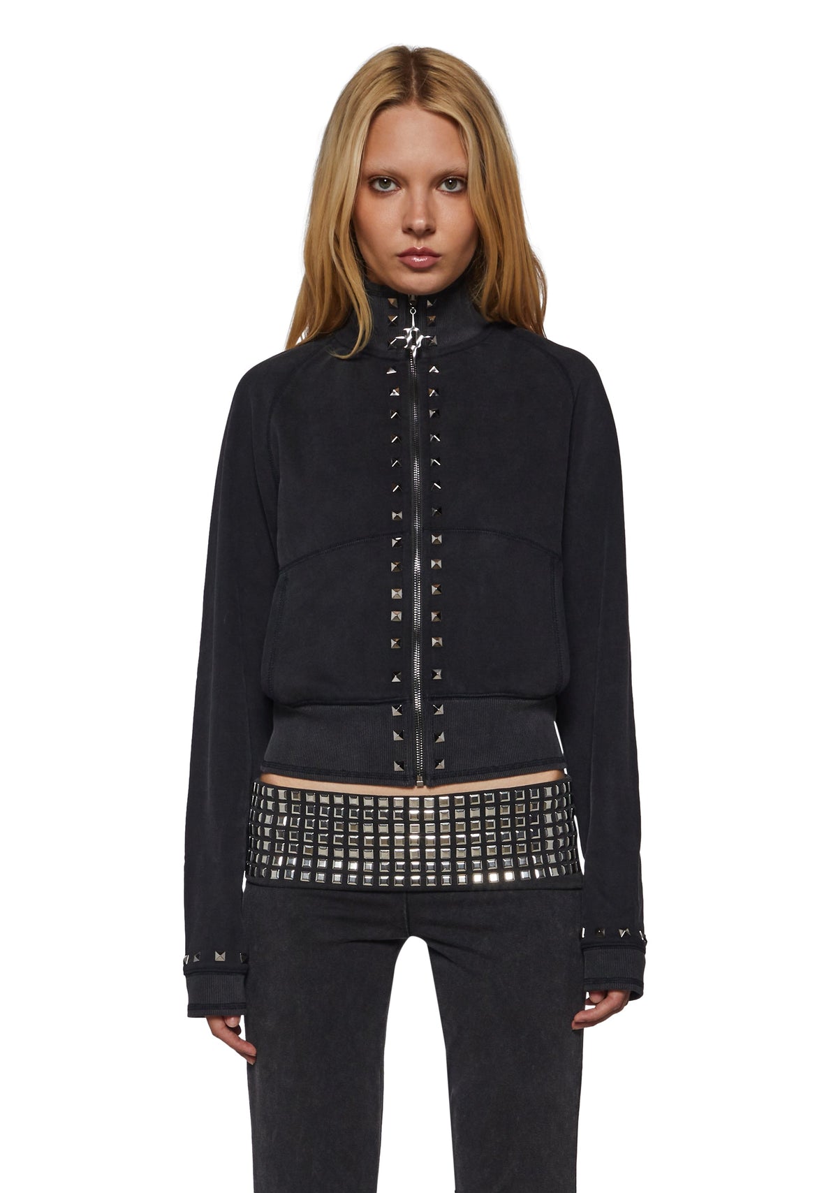 Reloop Studded Zip Track Jacket