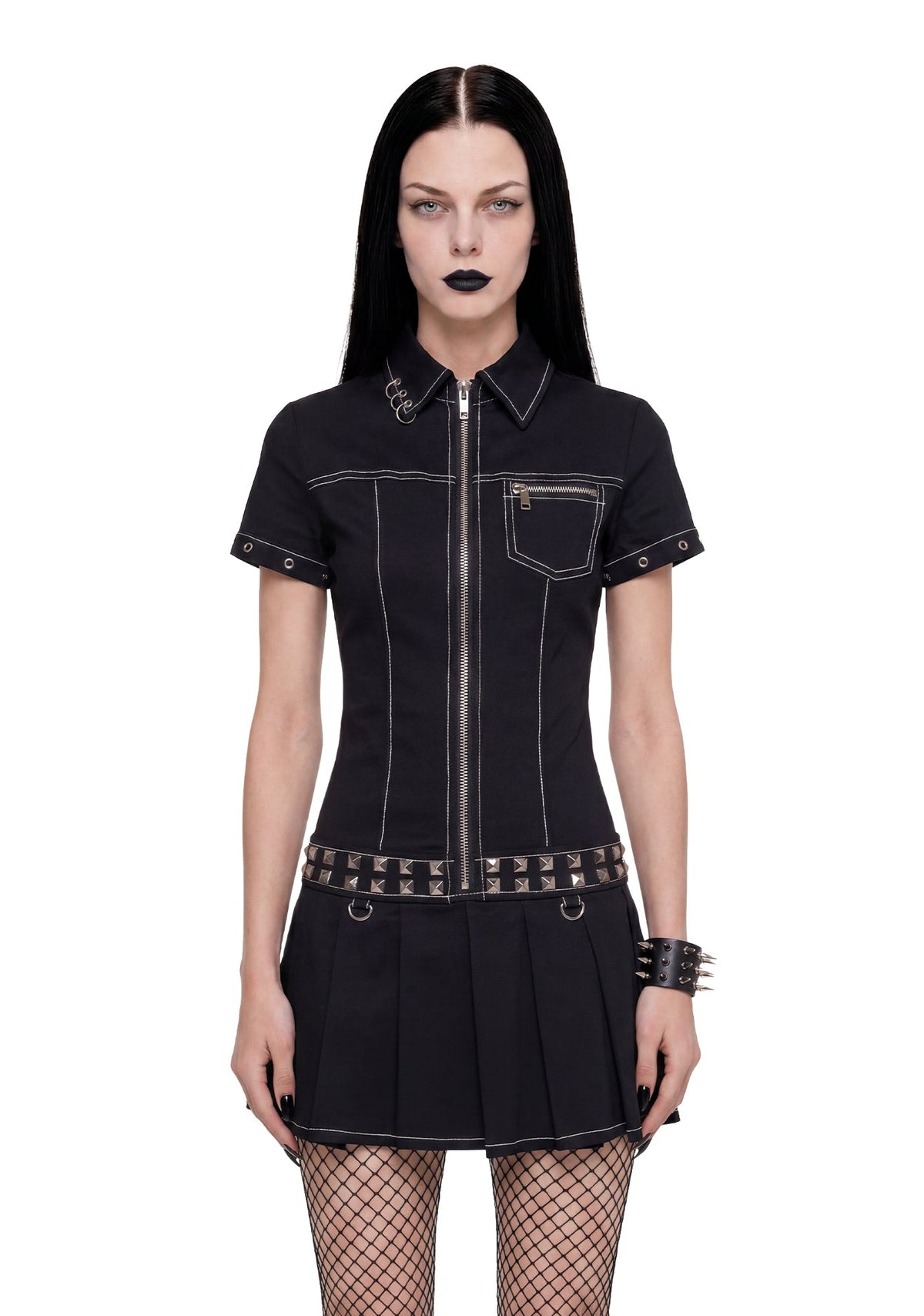 Defiance Drop Waist Utility Dress