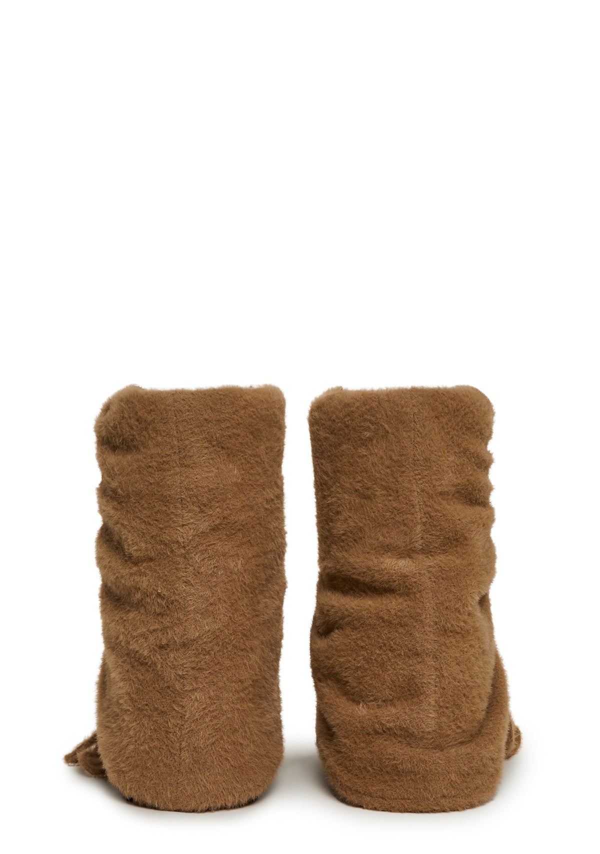 Snuggle Sesh Platform Booties - Beige